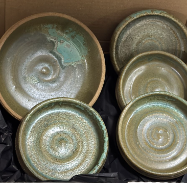 Conjunto Bowl + 4 pratinhos sobremesa
